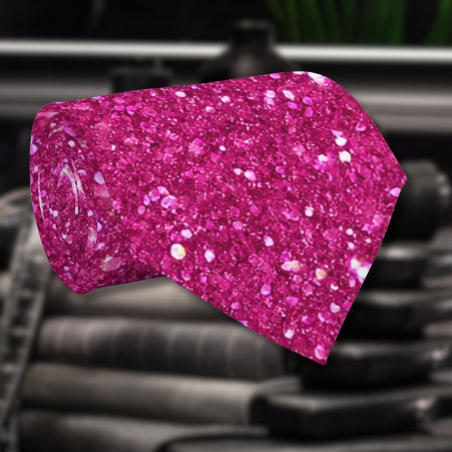 Corbata Estilo clásico de San Valentín con brillo rosa de  (Subido por el creador)