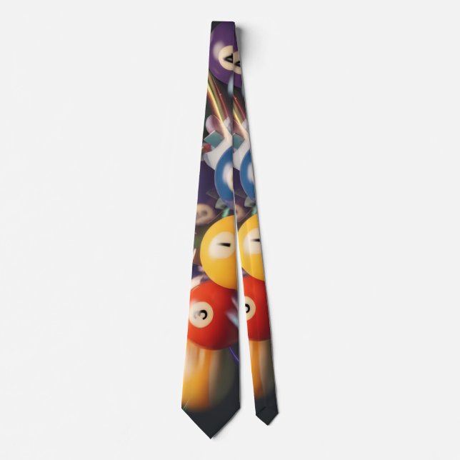 Corbata Estilo de Bola de Billar (Anverso)