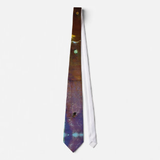 Corbata Estilo de grano oxidado azul