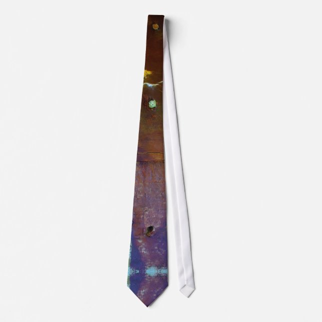 Corbata Estilo de grano oxidado azul (Anverso)