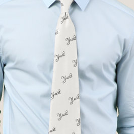 Corbata Estilo de la tipografía con guión de yate