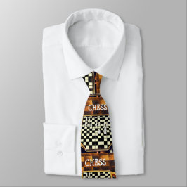 CORBATA ESTILO DE TABLERO DE AJEDREZ