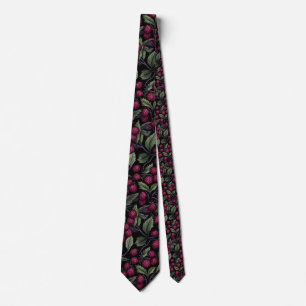 Corbata Estilo Impresionante para Novios Cereza
