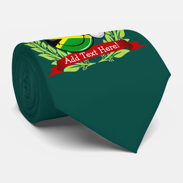 Corbata Estilo jamaicano alegre del navidad de la bandera (Enrollado)