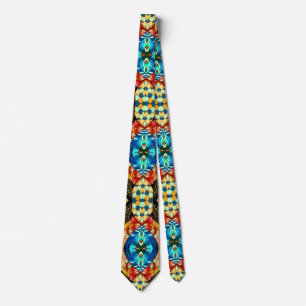 CORBATA ESTILO JAPONÉS MODERNO PSICODÉLICO ELEGANTE
