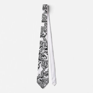 Corbata Estilo Negro Y Blanco Serpiente Girada 2 I