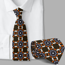 Estilo patrón retro de naranja y negro