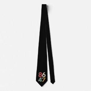 Corbata Estilo Retro Años 80 Vintage Anti Trump 86 47