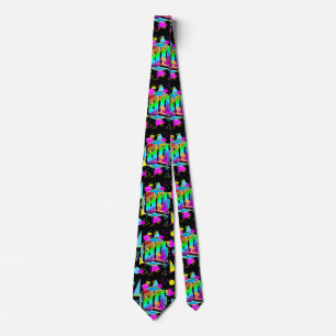 CORBATA ESTILO RETRO VINTAGE DE LOS 80