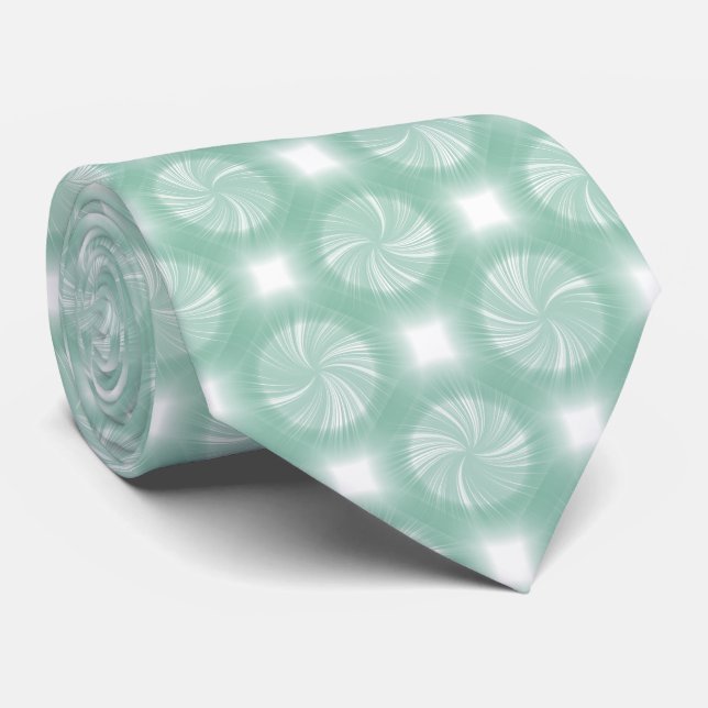 Corbata Estilo Verde azulado de diseño de estilo moderno c (Enrollado)