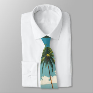 Corbata Estilo Vintage De Viaje Hawaiano Aloha De Hawaii