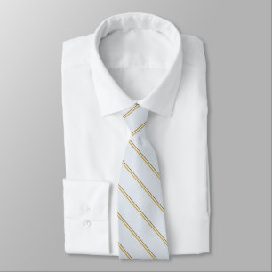 Corbata Estilosas rayas de colores naturales en azul pálid