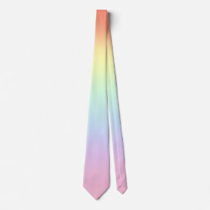 Corbata Estiloso gradiente de arcoiris pastel Boda Necktie