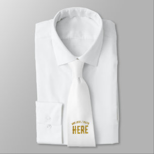 CORBATA ESTILOSO MODERNO PERSONALIZABLE BLANCO VERIFICADO 