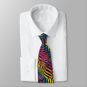Corbata Estípidos de cebra arcoiris