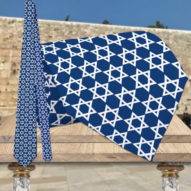 Corbata Estrella Blanca De David Navy Blue (Subido por el creador)