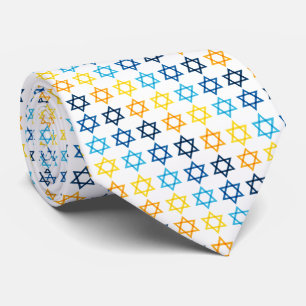 Corbata Estrella de David Colorful