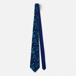 Corbata Estrella de David Tie - Azul oscuro