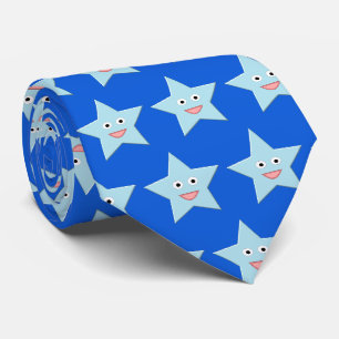 Corbata Estrella de la celebración azul brillante