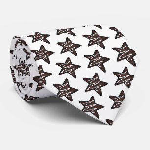 Corbata Estrella de la menta de chocolate Navidades de nav