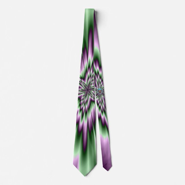 Corbata Estrella en púrpura y en corcho verde (Anverso)