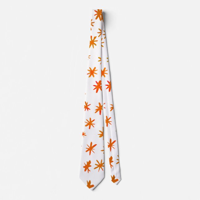Corbata Estrellas acuáticas - naranja (Anverso)