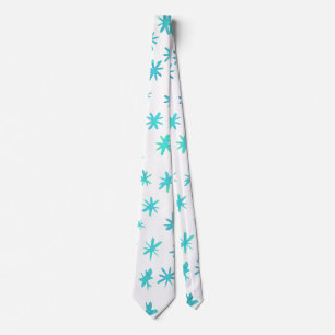 Corbata Estrellas acuáticas - turquesa