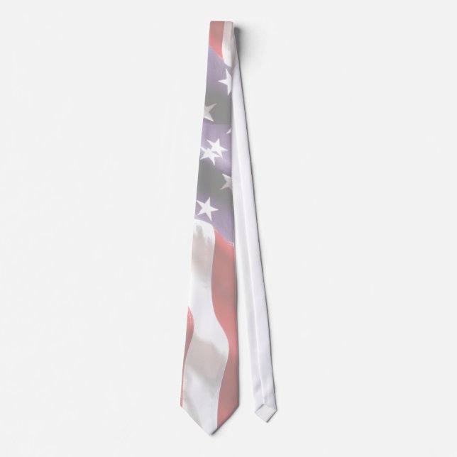 Corbata Estrellas de bandera de Estados Unidos en franjas (Anverso)