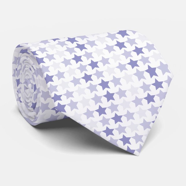 Corbata Estrellas de Ombre Azul Patriótico (Enrollado)