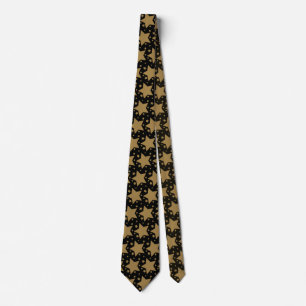 Corbata Estrellas Doradas Re-Redimensionadas