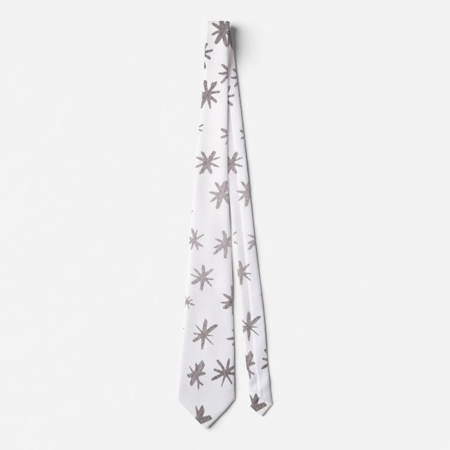 Corbata Estrellas metálicas - plata (Anverso)