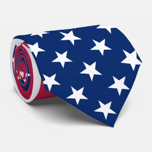 Corbata Estrellas patrióticas de la bandera de los EE.UU.
