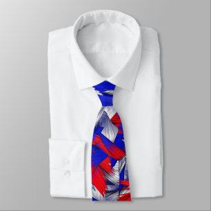 Corbata Estrellas Rojas Blancas y Azules