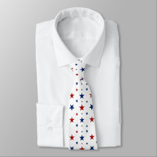 Corbata Estrellas Rojas y Azules