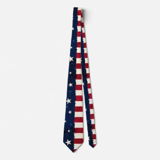Corbata Estrellas y bandera americana de los E.E.U.U. del