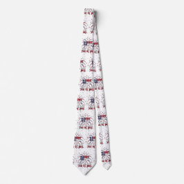 Corbata Estrellas y franjas estadounidenses felices 4 de j