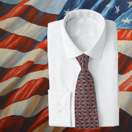 Corbata Estrellas y rayas de la bandera de los Estados Uni