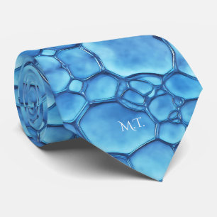 Corbata Estructura de células Aqua Color de agua Azul Ceru