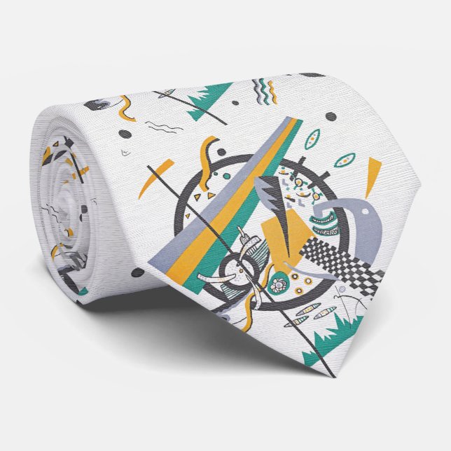 Corbata Estudio de Kandinsky – Pequeños Mundos (Enrollado)