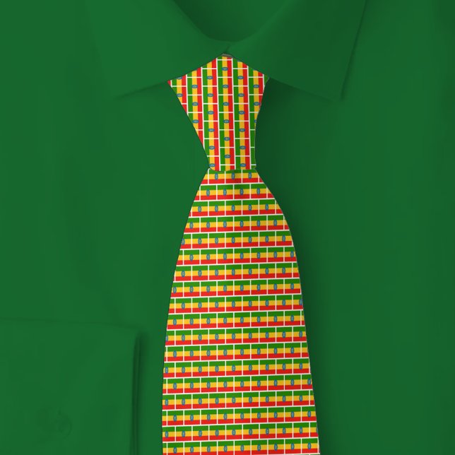 Corbata Ethiopia Flag Brick Pattern (Subido por el creador)