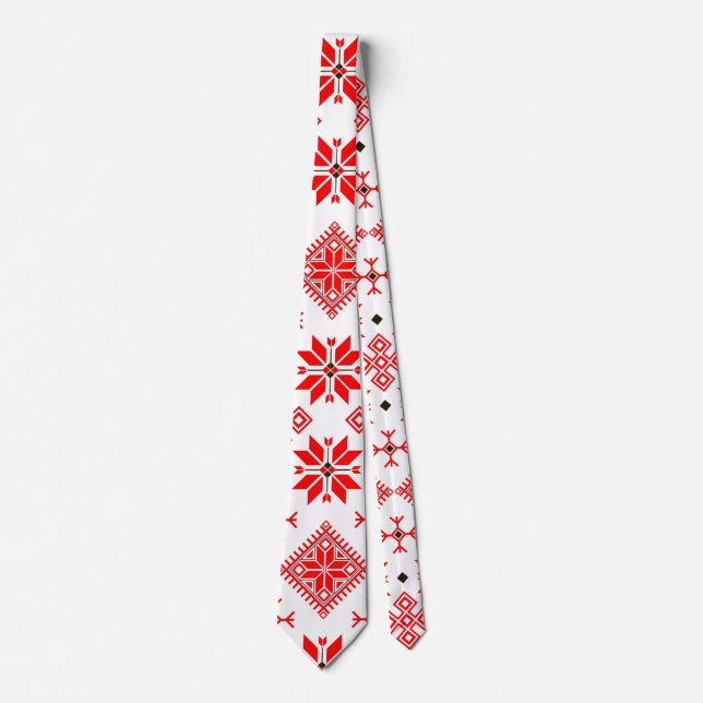 Corbata Ethno Slavic Motive Tie (Anverso)