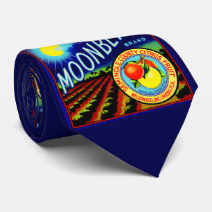 Corbata etiqueta de caja de frutas de la marca Moonbeam de