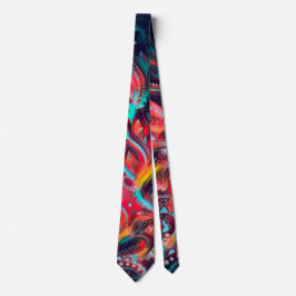 Corbata Excéntrico Phoenix Satin Paisley Neck Tie