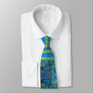 Corbata Éxito en azul y amarillo