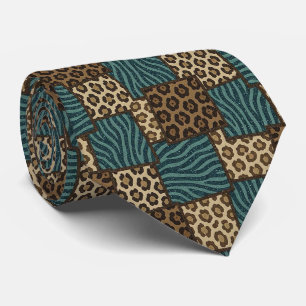 Corbata Exótica Patrón de Animal Salvaje African