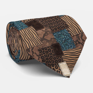 Corbata exótica   Patrón de animal salvaje african