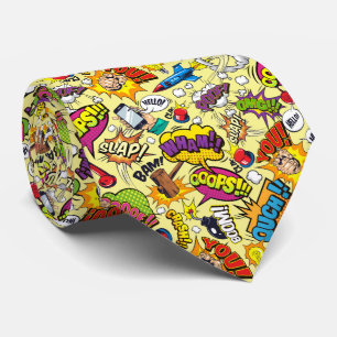 Corbata Explosión de Arte Pop de Cómic