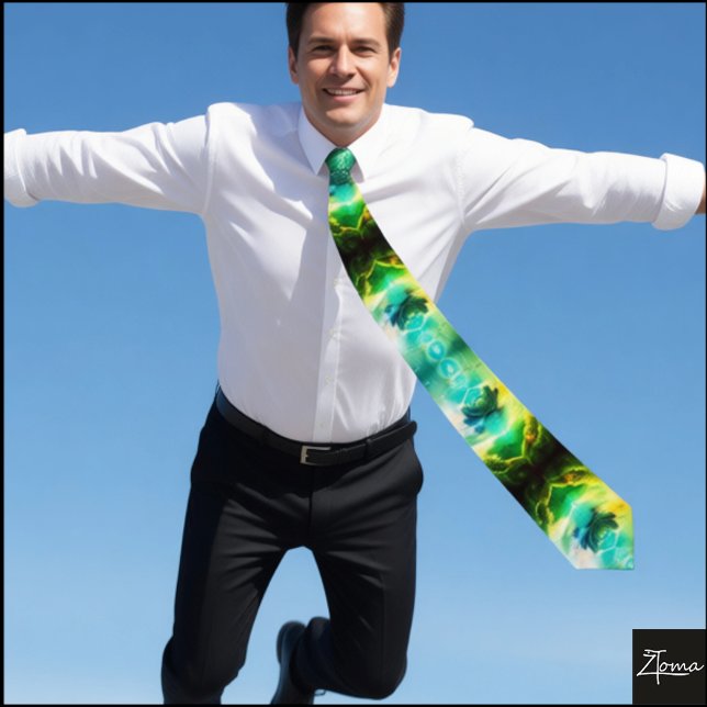 Corbata explosión nuclear con el dedo del cuello (Subido por el creador)