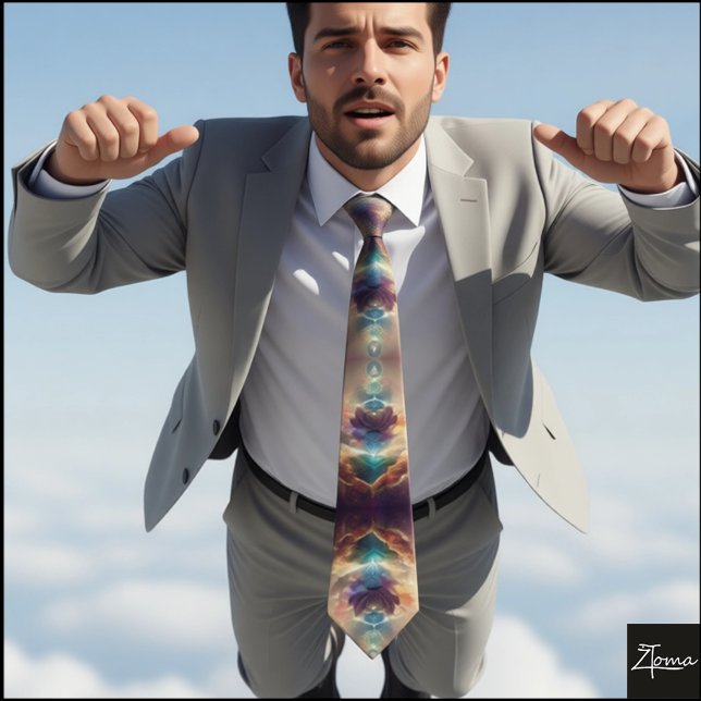 Corbata explosión nuclear con el dedo del cuello (Subido por el creador)
