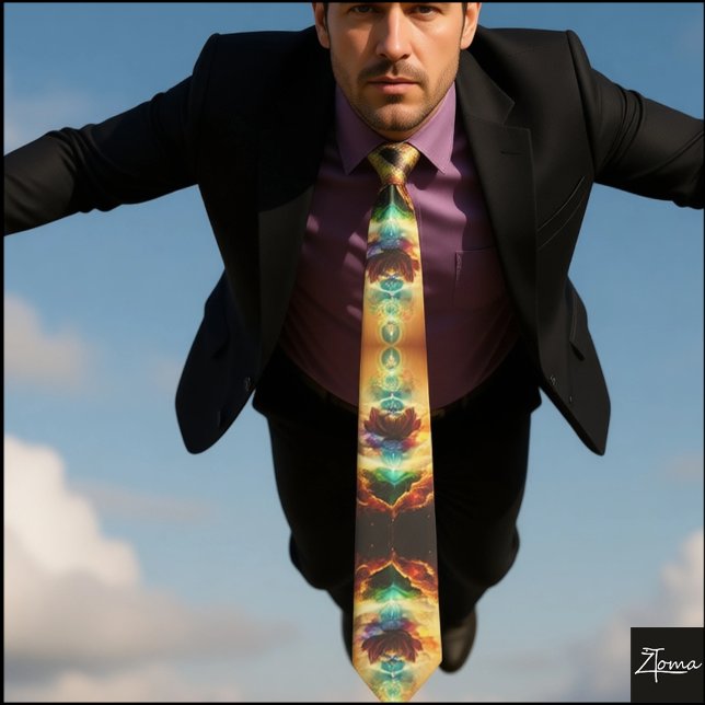 Corbata explosión nuclear con el dedo del cuello (Subido por el creador)